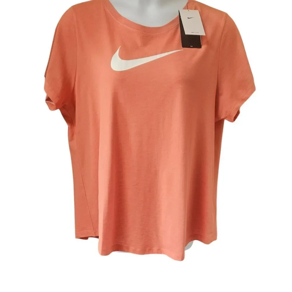 NIKE TRAINGING Plus Size Logo Print Short Sleeve Tee 1X With Dri-Fit - Picture 4 of 12